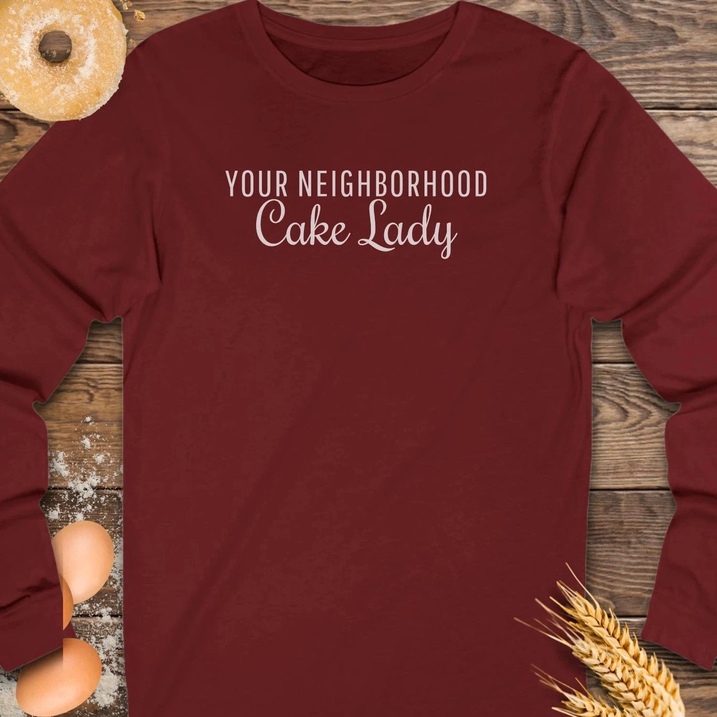 Neighborhood Cake Lady Long Sleeve Tee