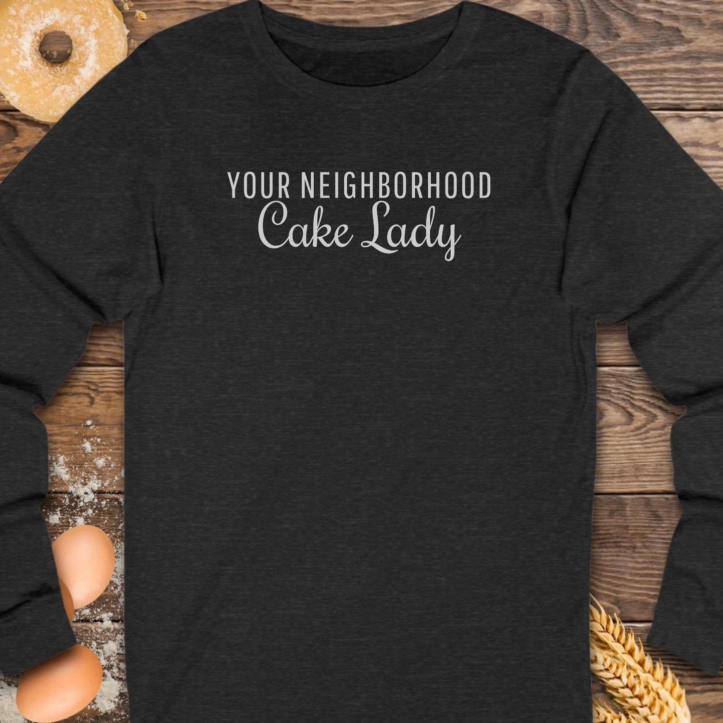 Neighborhood Cake Lady Long Sleeve Tee