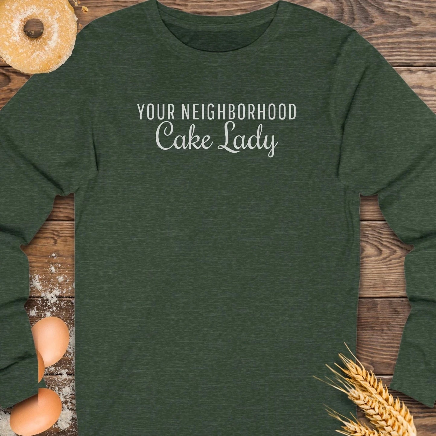 Neighborhood Cake Lady Long Sleeve Tee