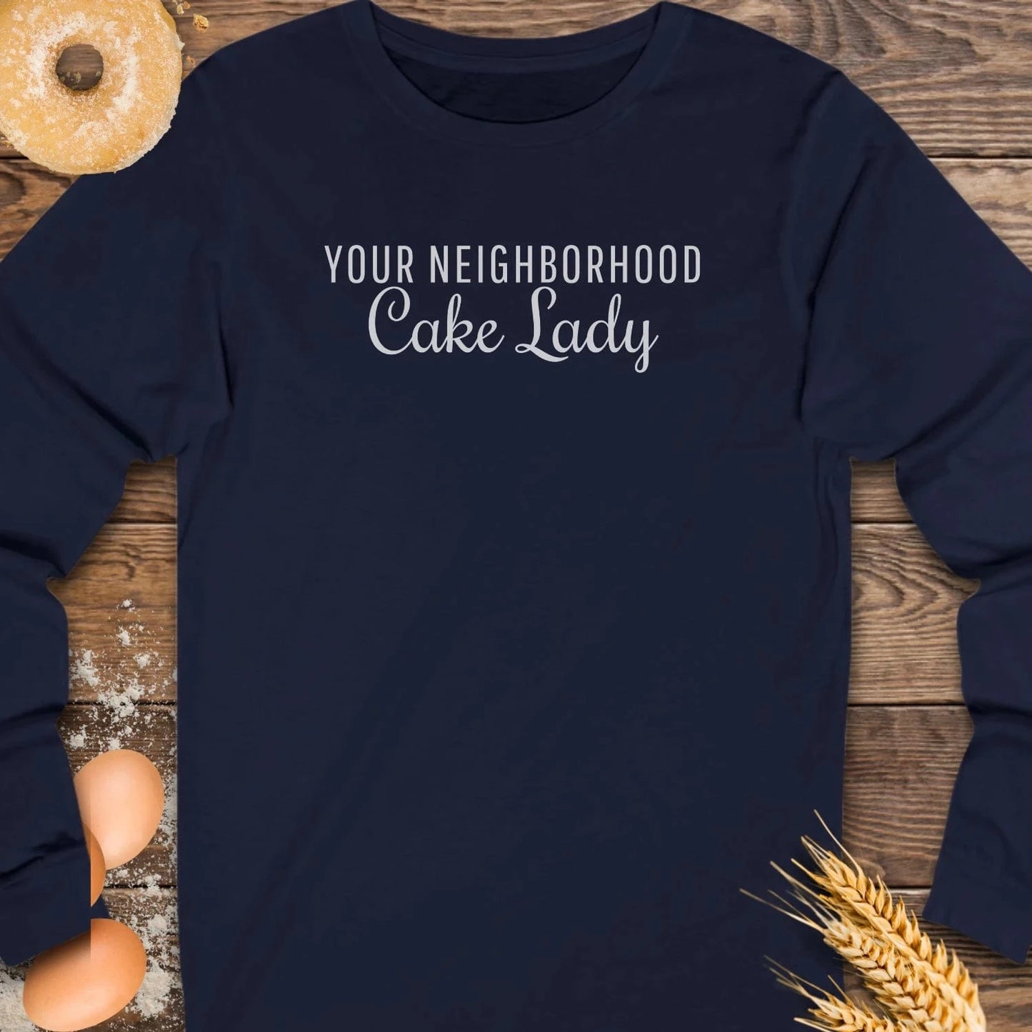 Neighborhood Cake Lady Long Sleeve Tee