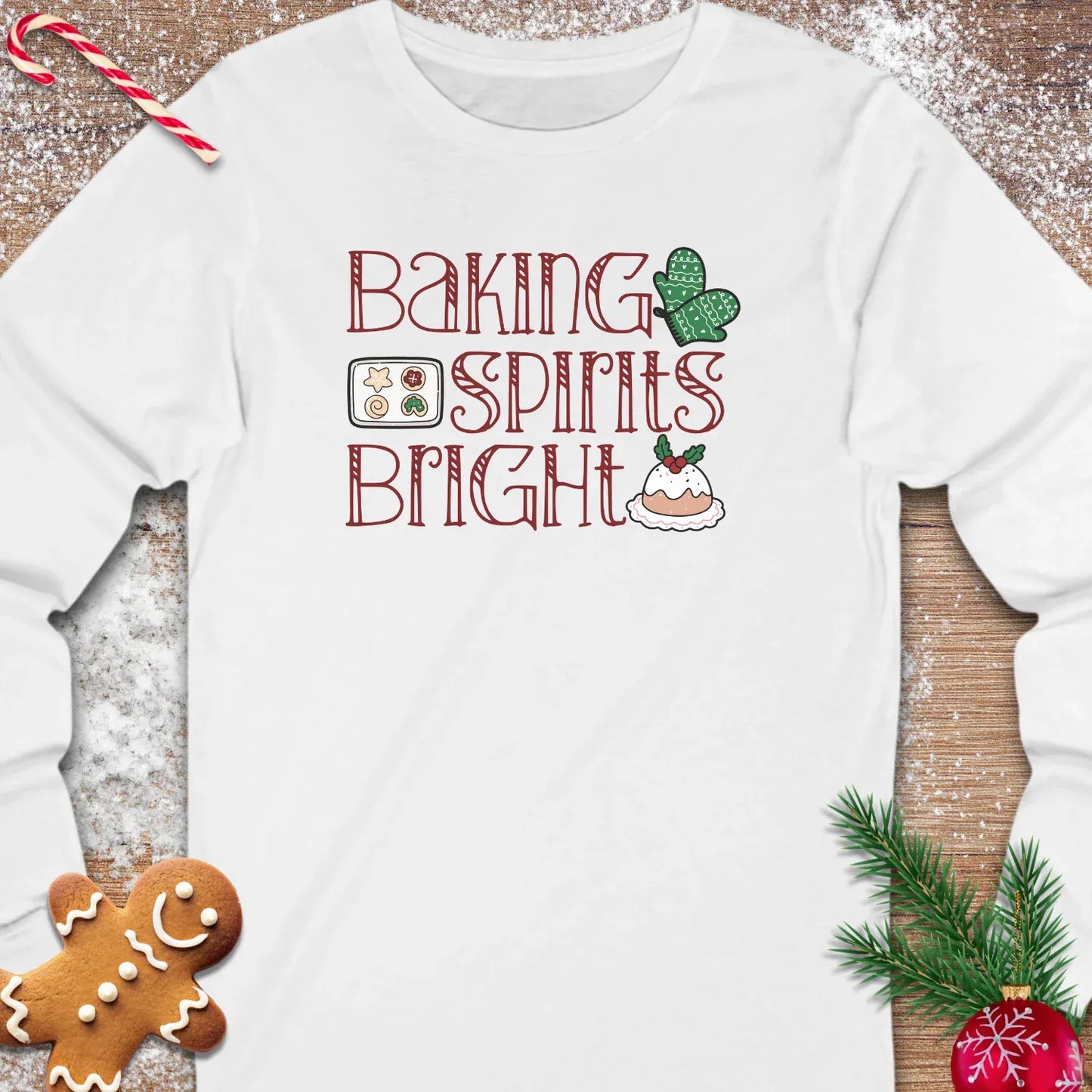 Baking Spirits Bright Long Sleeve Tee