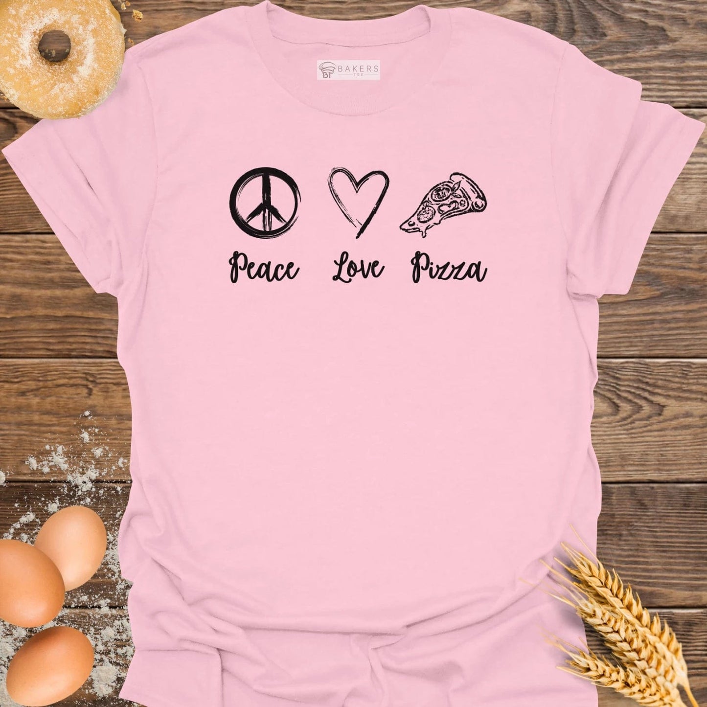 Peace Love Pizza T-Shirt