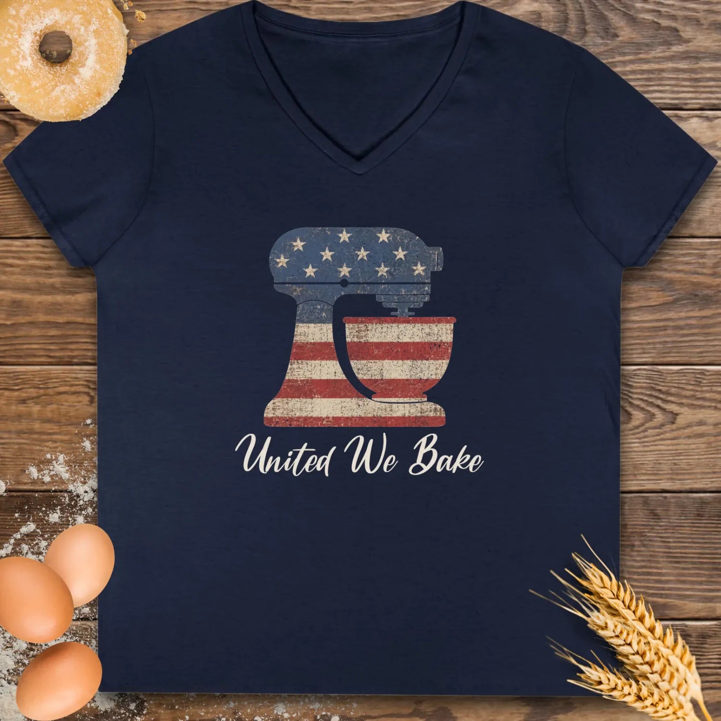 United We Bake V-Neck
