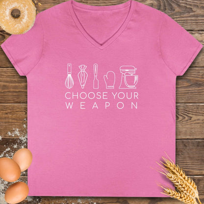 Choose Your Weapon V-Neck T-Shirt