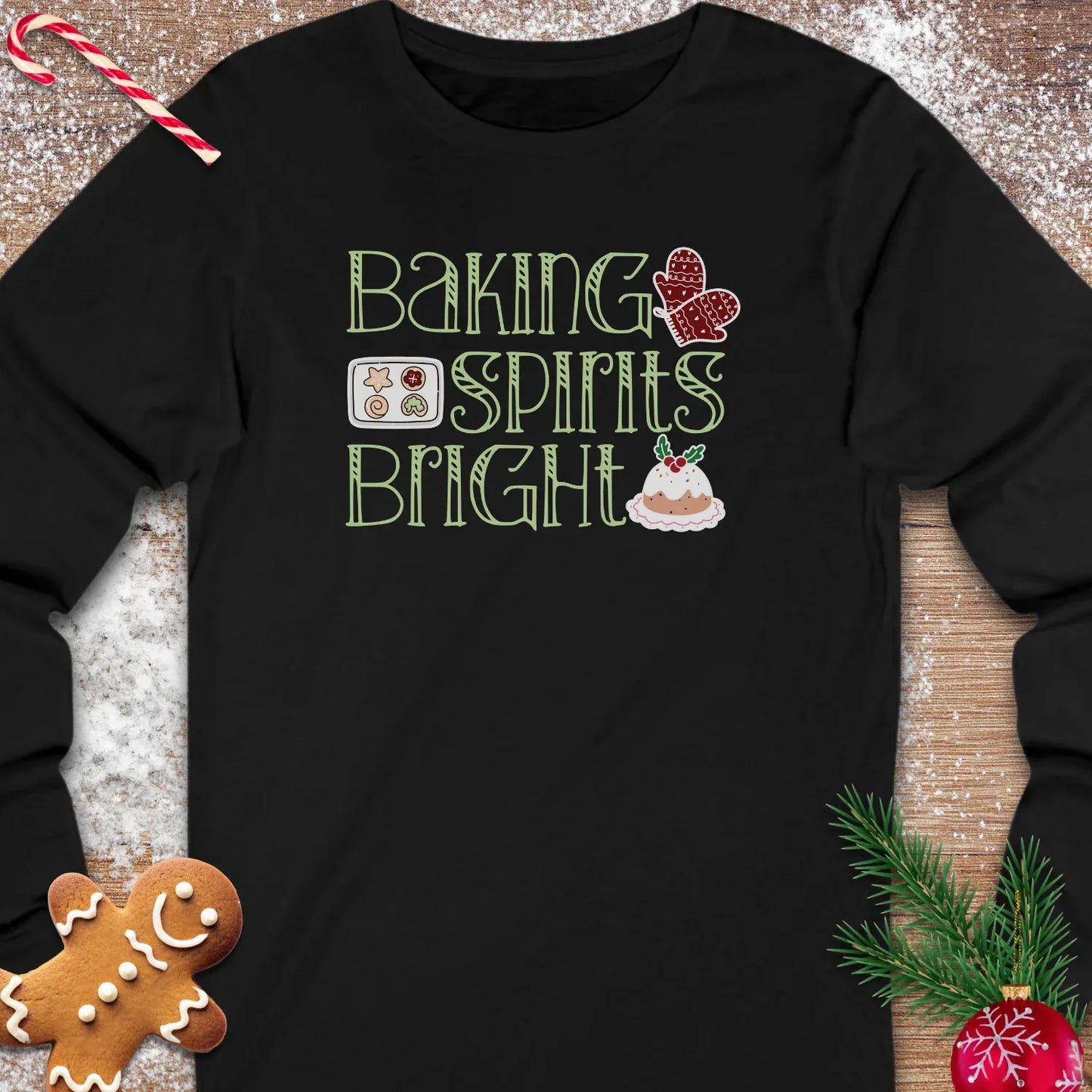 Baking Spirits Bright Long Sleeve Tee