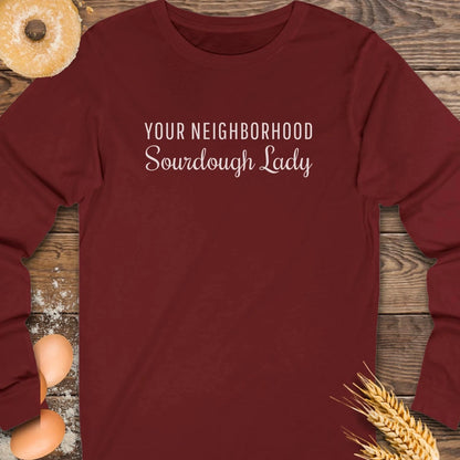 Neighborhood Sourdough Lady Long Sleeve Tee