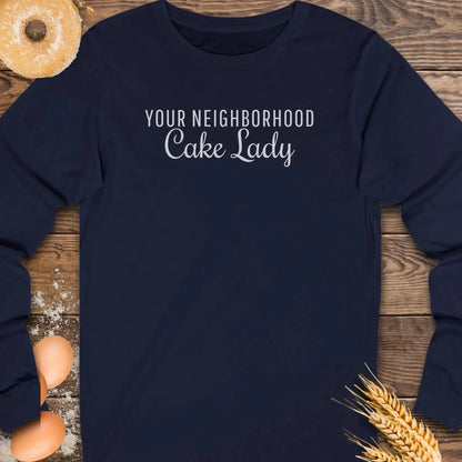 Neighborhood Cake Lady Long Sleeve Tee