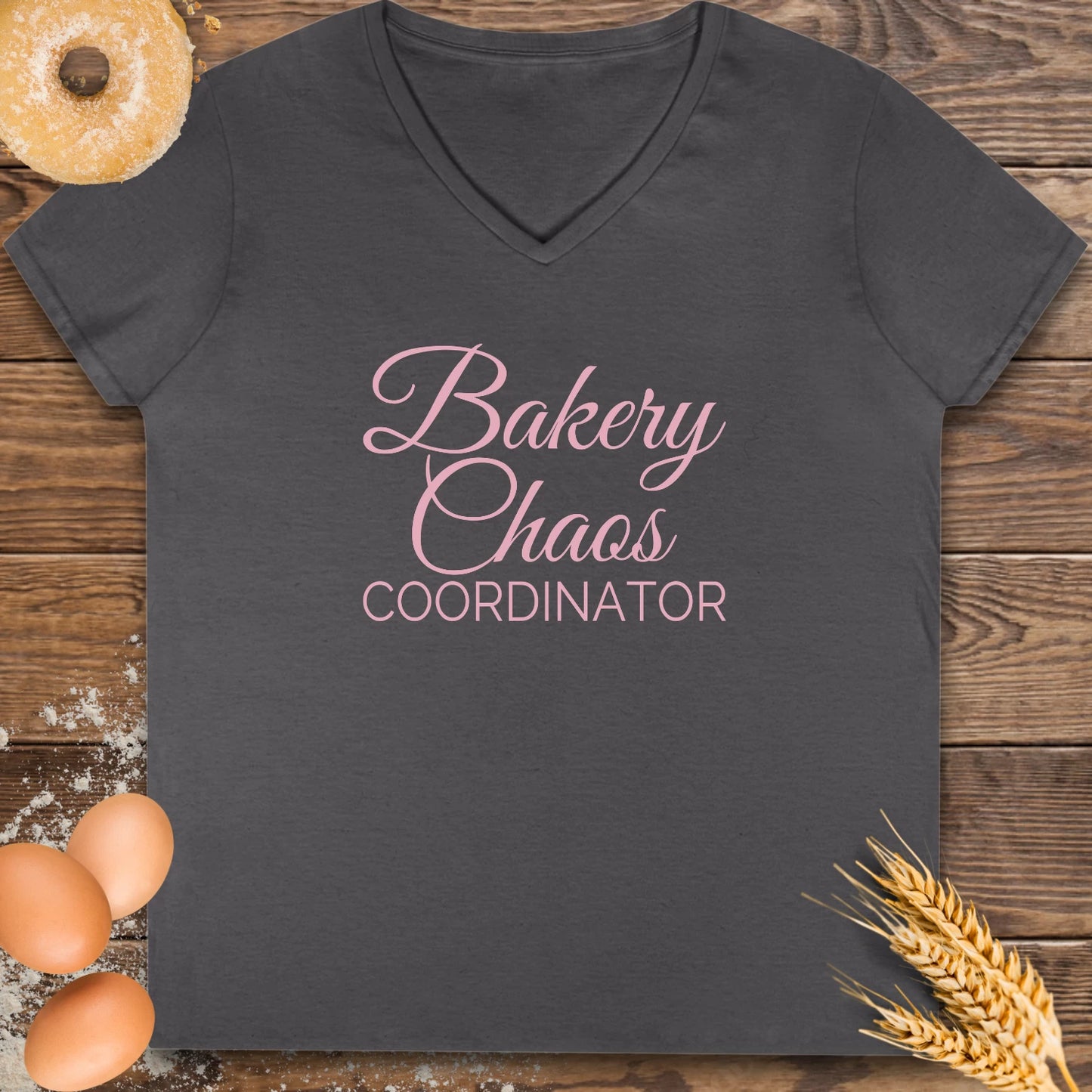 Bakery Chaos V-Neck T-Shirt