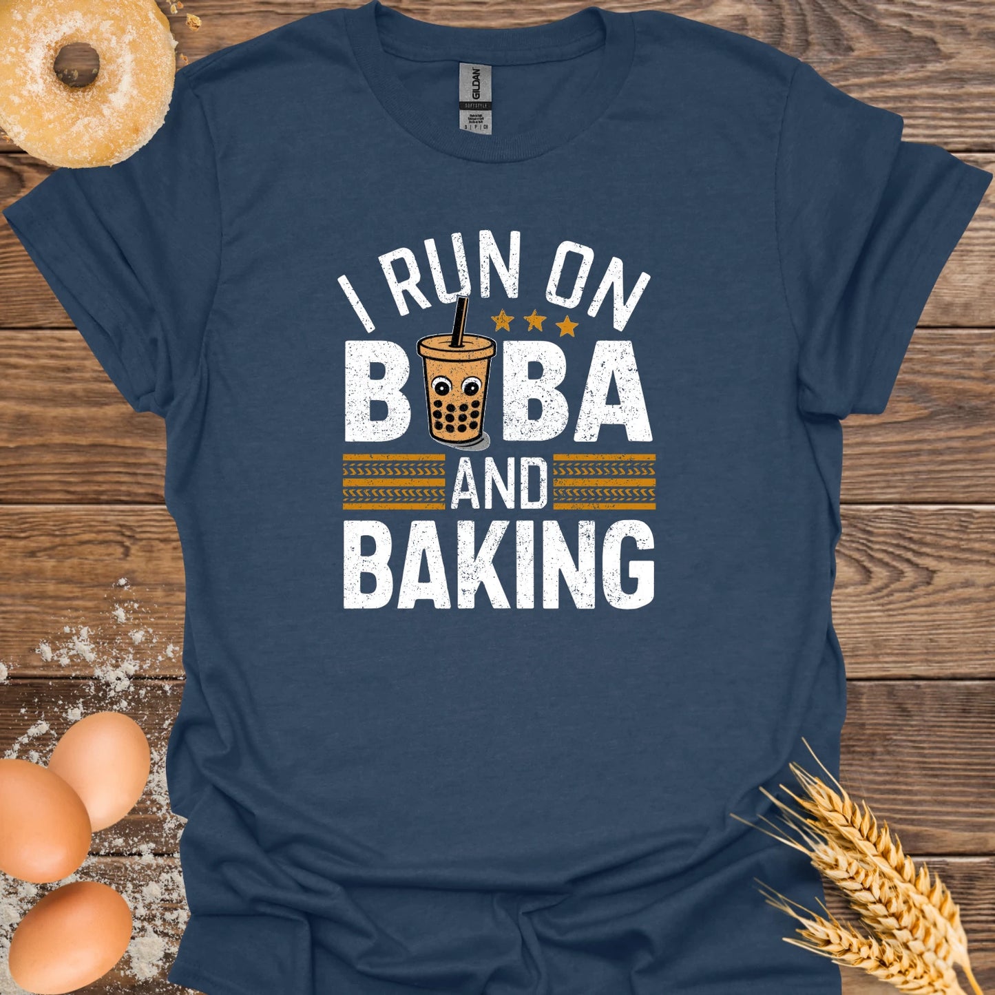 I Run on Boba & Baking T-Shirt