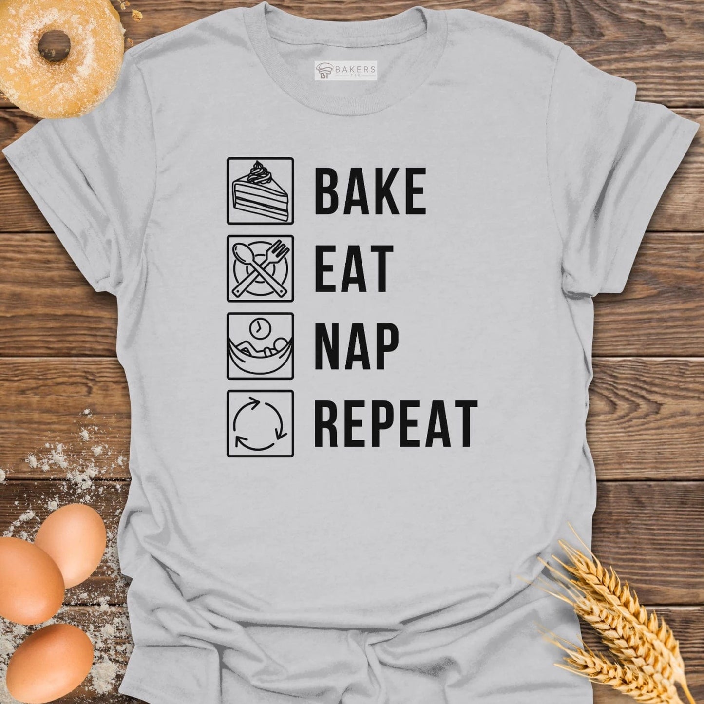 Bake Eat Nap Repeat T-Shirt