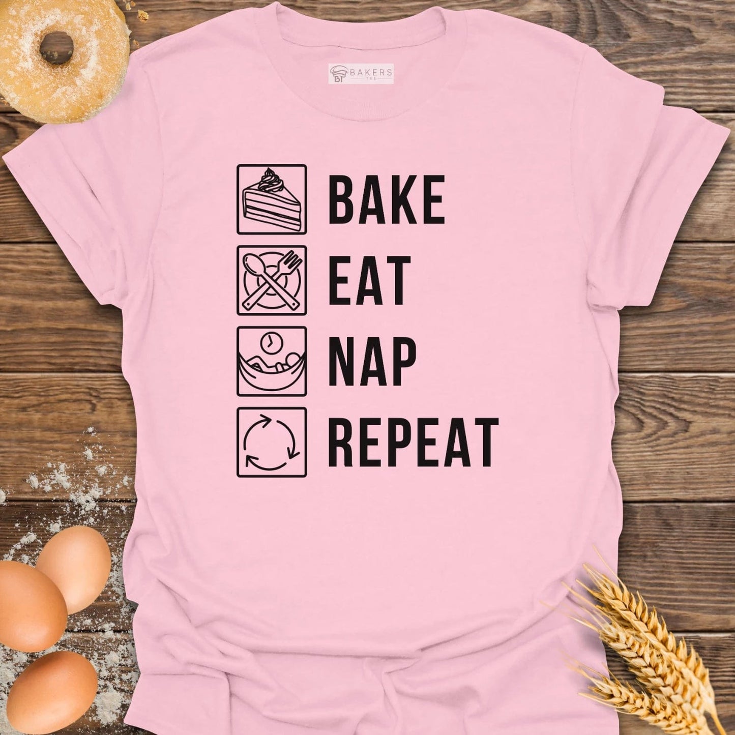 Bake Eat Nap Repeat T-Shirt