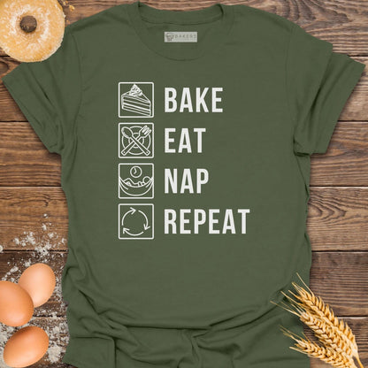 Bake Eat Nap Repeat T-Shirt