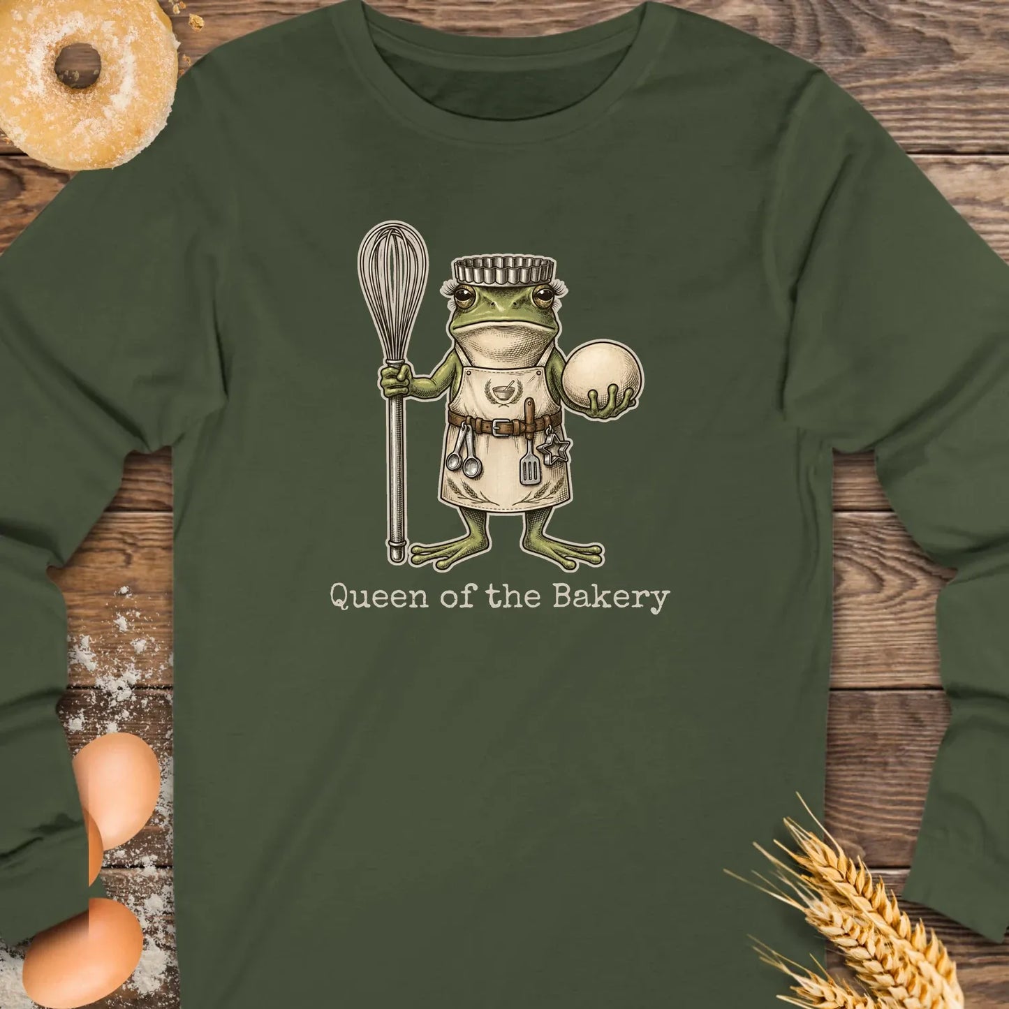 Queen Bakery Long Sleeve Tee