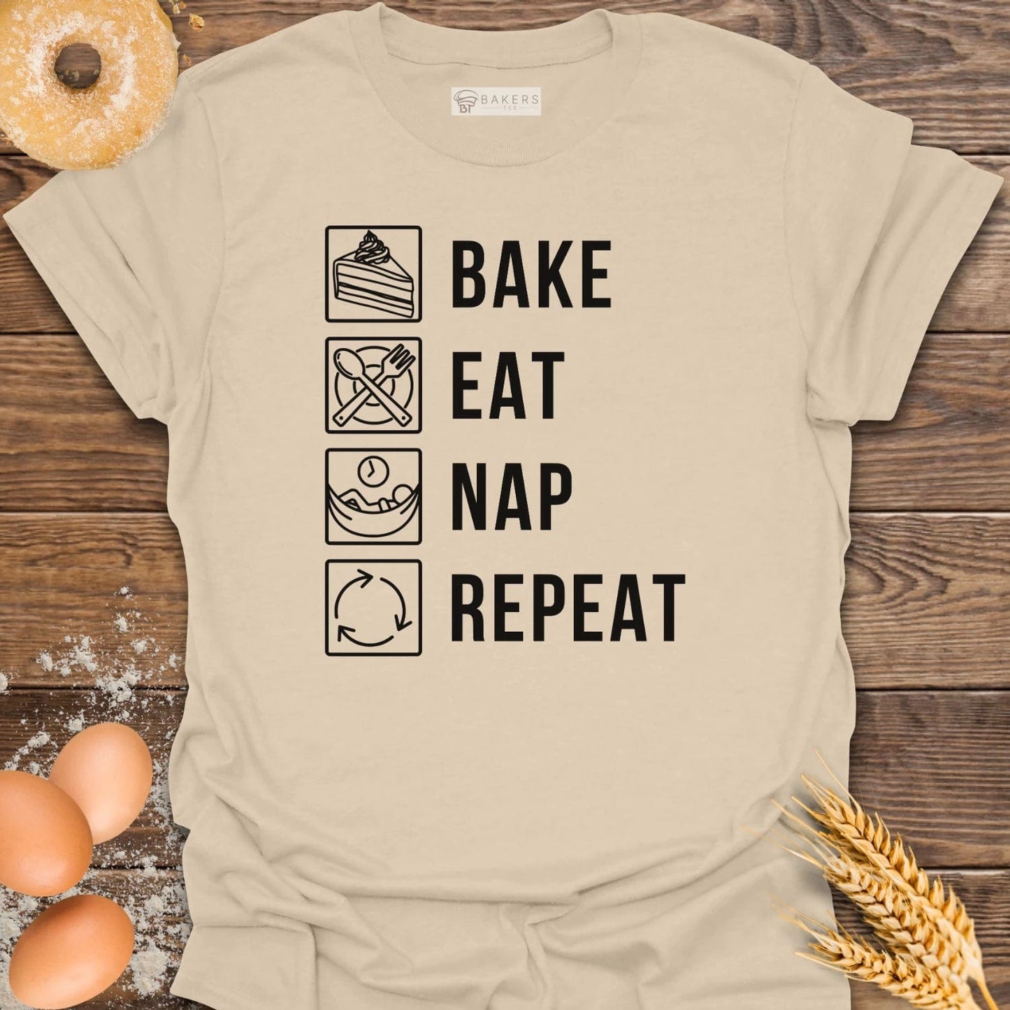 Bake Eat Nap Repeat T-Shirt
