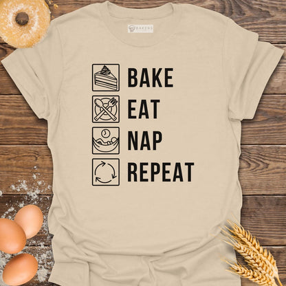 Bake Eat Nap Repeat T-Shirt