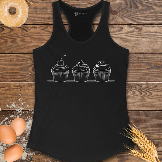 Trio of Cupcakes Racerback Tank