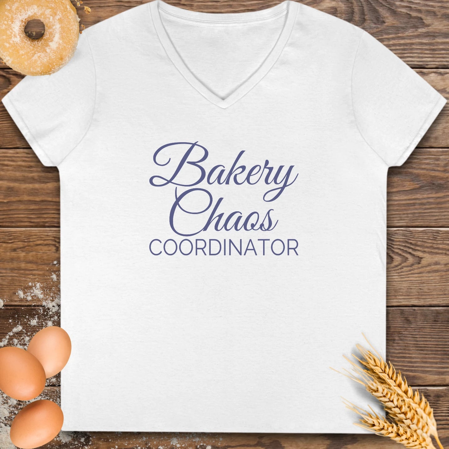 Bakery Chaos V-Neck T-Shirt