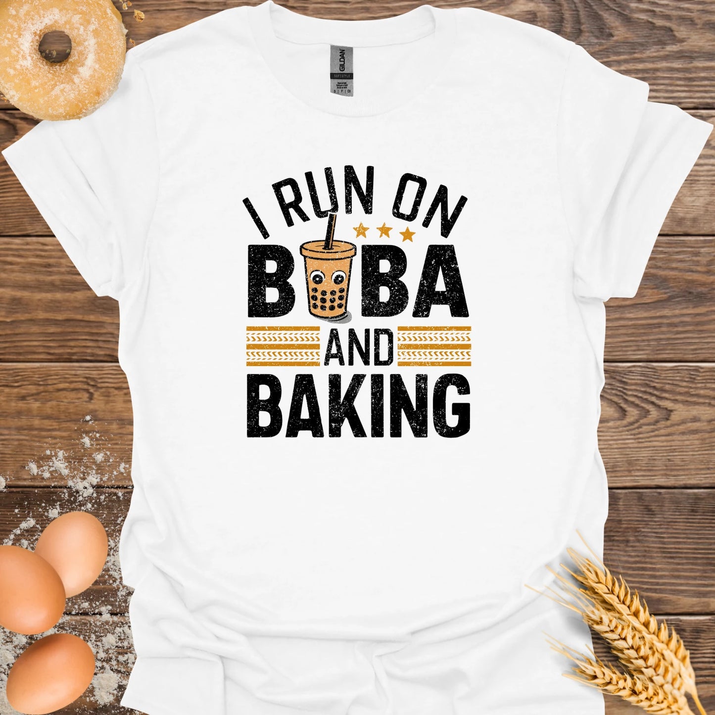 I Run on Boba & Baking T-Shirt